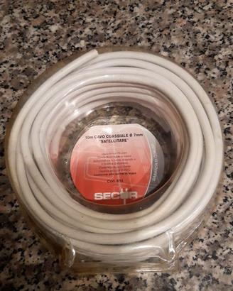 Matassa 10mt Cavo Coassiale Satellitare diam 7mm