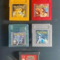 Lotto Giochi Pokemon GBC e GBA