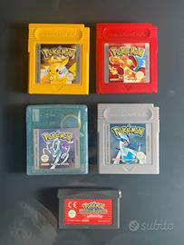 Lotto Giochi Pokemon GBC e GBA