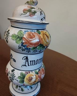 vaso erboristeria in ceramica decorata