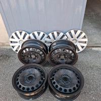 4 cerchi in ferro R15 per golf 6 Wv