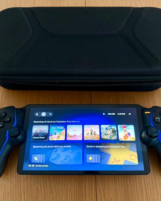 PlayStation Portal nera + custodia e auricolari