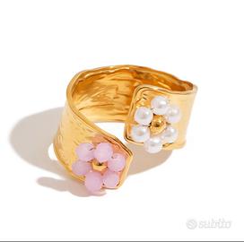 100 pezzi bigiotteria nuova in acciaio