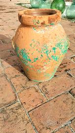 Antico Coppo Orcio toscano in terracotta cm 48x35