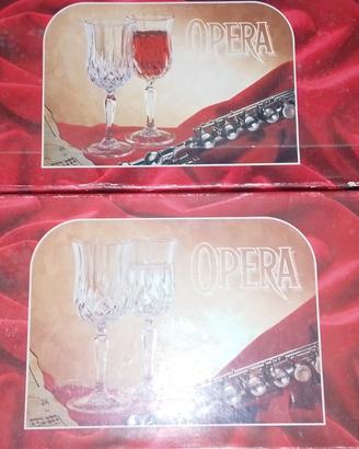 Set 12 calici di cristallo RCR Opera acqua e vino