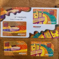 Schede telefoniche "Veronafil '99" con folder