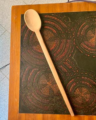 Cucchiaione Mestolo gigante legno vintage