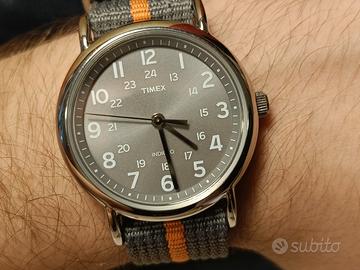 Orologio militare grigio al quarzo timex Weekender
