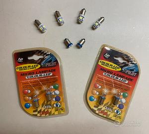 Lotto 10 luci LED BA9s 12V