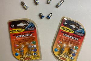 Lotto 10 luci LED BA9s 12V