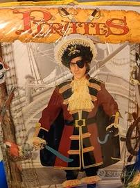 Costume carnevale capitano dei pirati 5/7 anni