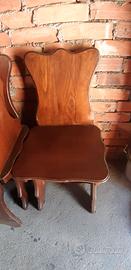 sedie rustiche in legno