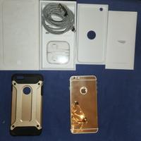 Iphone 6 Plus 64 GB bianco e oro con cover