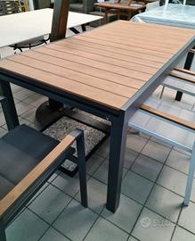 Tavolo Alluminio Allungabile a 230cm o 270cm Nuovo