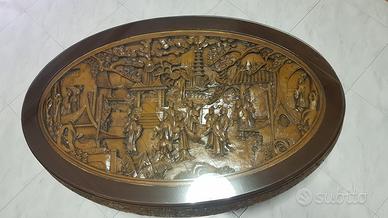 Tavolino ovale da te' 