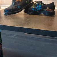 anfibi tessuto floreale dr martens tg 37 