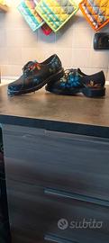 anfibi tessuto floreale dr martens tg 37 