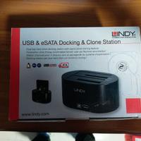 Lindy Doking Station e CLONE per HDD 2,5 e 3,5''