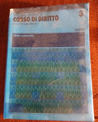 libro scolastico vintage  diritto commerciale