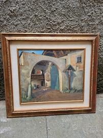 Quadro firmato S. Zani - cornice dorata - 88×77 cm