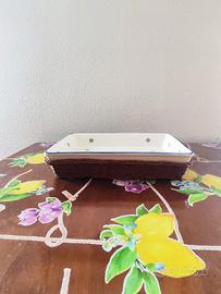 Teglia con stampa floreale 