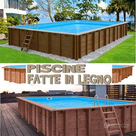 Piscine in legno nuove con accessori professionali