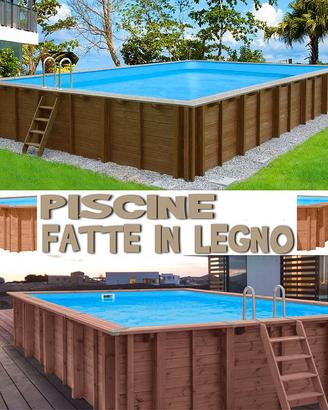Piscine in legno nuove con accessori professionali
