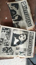 Giornali vintage la settimana nel mondo