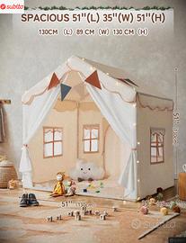 2 in 1 Tenda per Bambini besrey, Tenda Casetta da