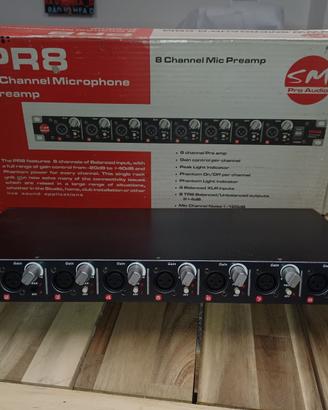 SM ProAudio PR8 - Multi Mic Preamplifier