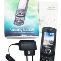 SAMSUNG GT-E2550, NERO, FUNZIONANTE, SCATOLA