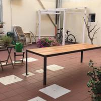 Tavolo legno e ferro
