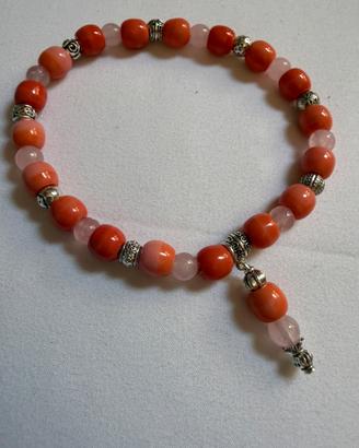 Bracciali pietre dure e argento tibetano