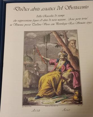 12 stampe di abiti asiatici del settecento 