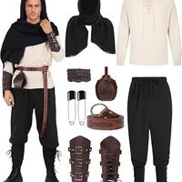 COSTUME UOMO MEDIEVALE ADULTI IN MASCHERA PIRATA V