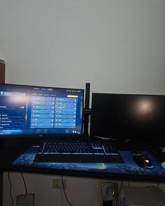 Setup Doppio Monitor Gaming - AOC 27" Curvo 240Hz 