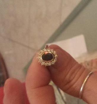 Anello d'oro 18k con zaffiro e diamanti