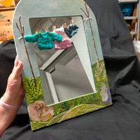 ANTICA SPECCHIERA DIPINTA A MANO DI BEATRIX POTTER