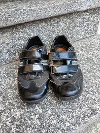 Geox Respira Scarpe Basse Pelle Vernice Nere 34
