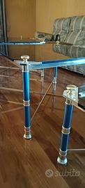 Set di 3 Tavolini da Salotto d'Arredo – Vetro Fumé