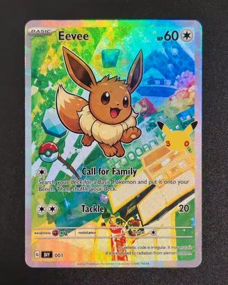 Eevee Carta Pokemon Custom Holo