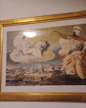 Litografia Salvatore Fiume ENEIDE