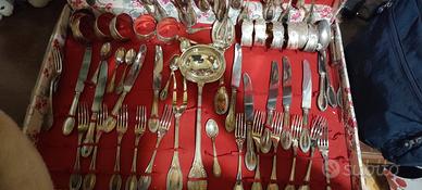 Servizio posate vintage placcato argento