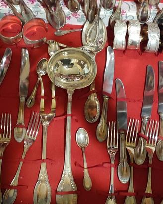 Servizio posate vintage placcato argento