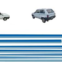 Fiat Panda Young kit fasce blu adesivi sticker auf