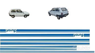 Fiat Panda Young kit fasce blu adesivi sticker auf