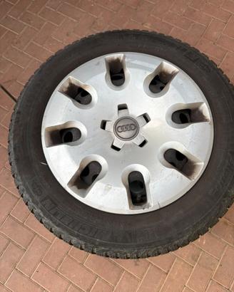 Cerchio + gomme 185/60 R15 michelin alpin