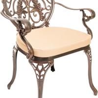 Sedia giardino modello Parigi alluminio pressofuso