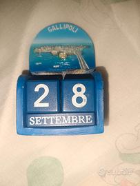 Calendario perpetuo in legno Gallipoli 