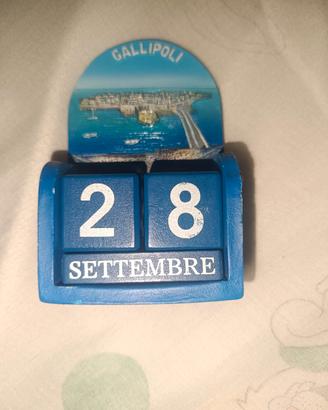 Calendario perpetuo in legno Gallipoli 